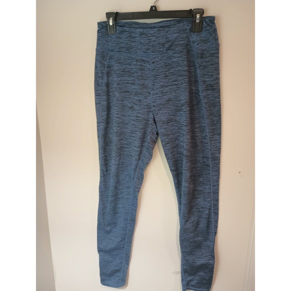 Climate Right Cuddl Duds Womens Blue Plush Warmth Leggings Pants Size Medium